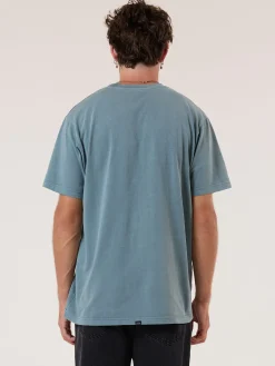 Outlet Thrills Minimal Merch Fit Tee - Stormy Sea StormySea