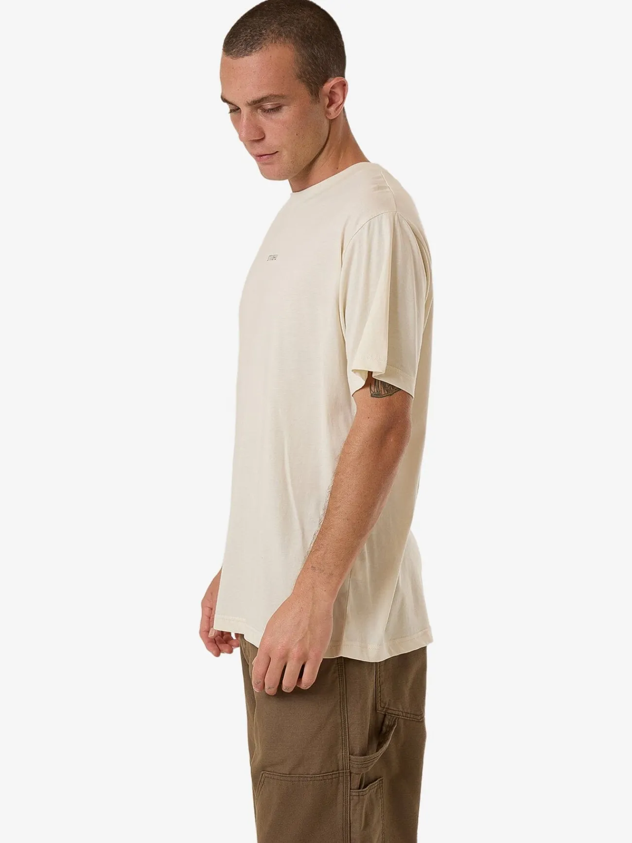Online Thrills Minimal Merch Fit Tee - Heritage White HeritageWhite