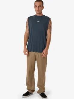Fashion Thrills Minimal Merch Fit Muscle Tee - Dark Slate DarkSlate