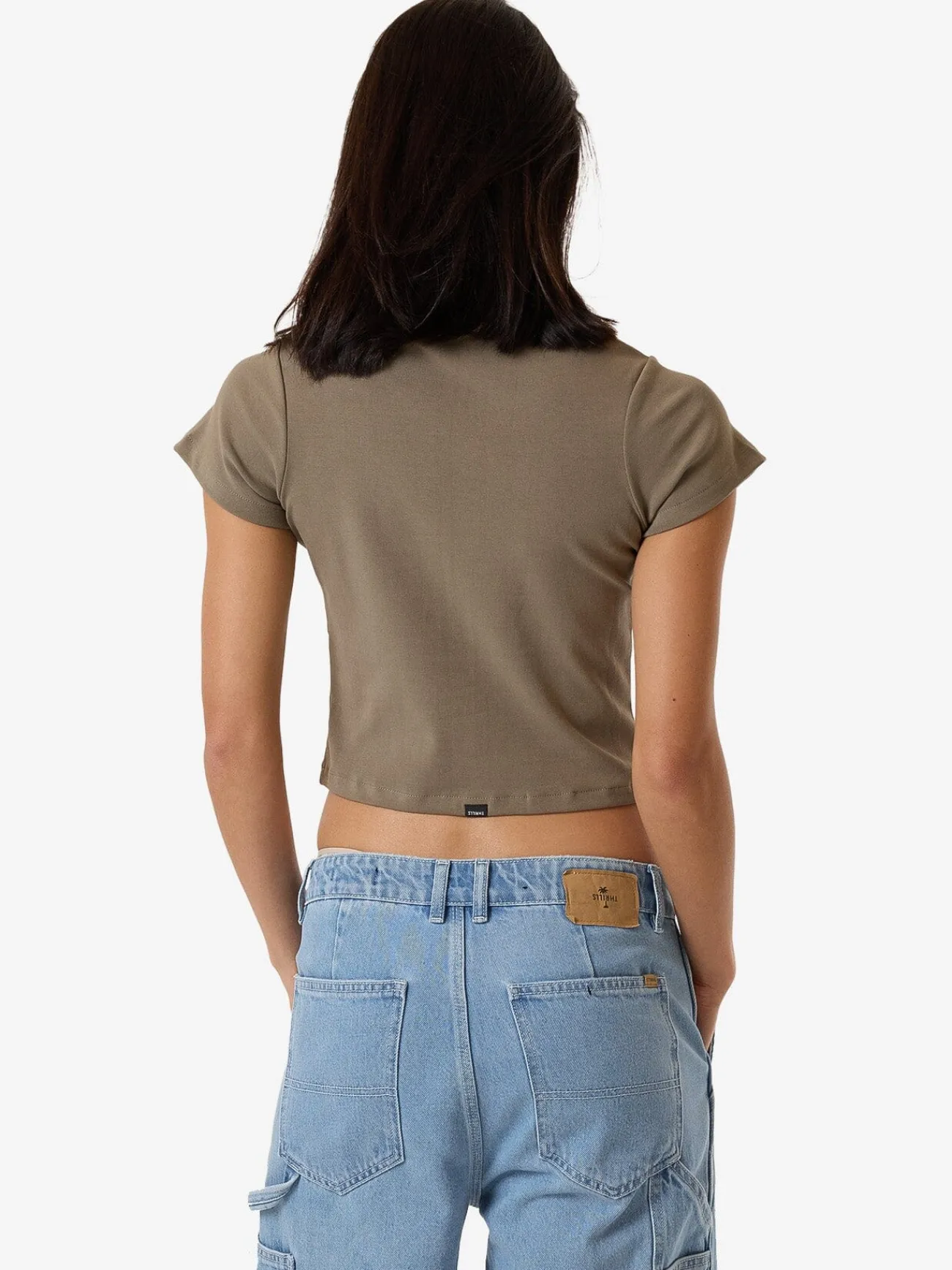 Online Thrills Minimal Mini Tee - Brindle
