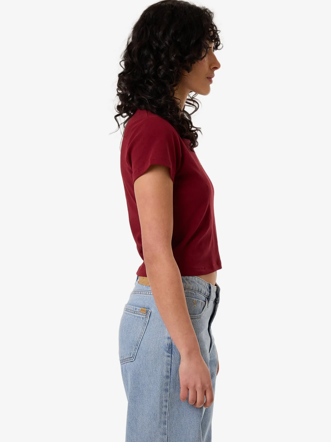 Online Thrills Minimal Mini Tee - Cabernet