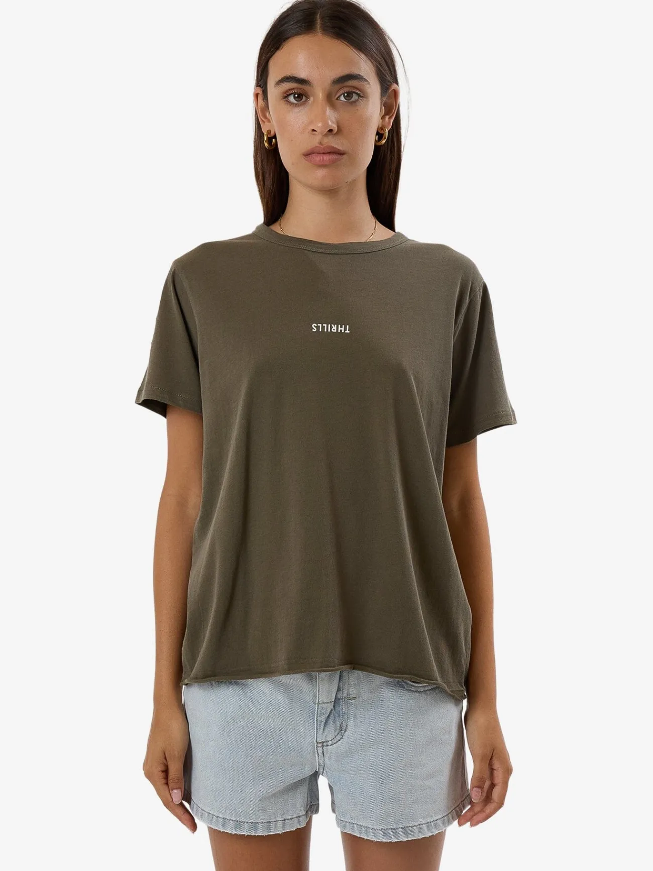 Sale Thrills Minimal Relaxed Tee - Tarmac