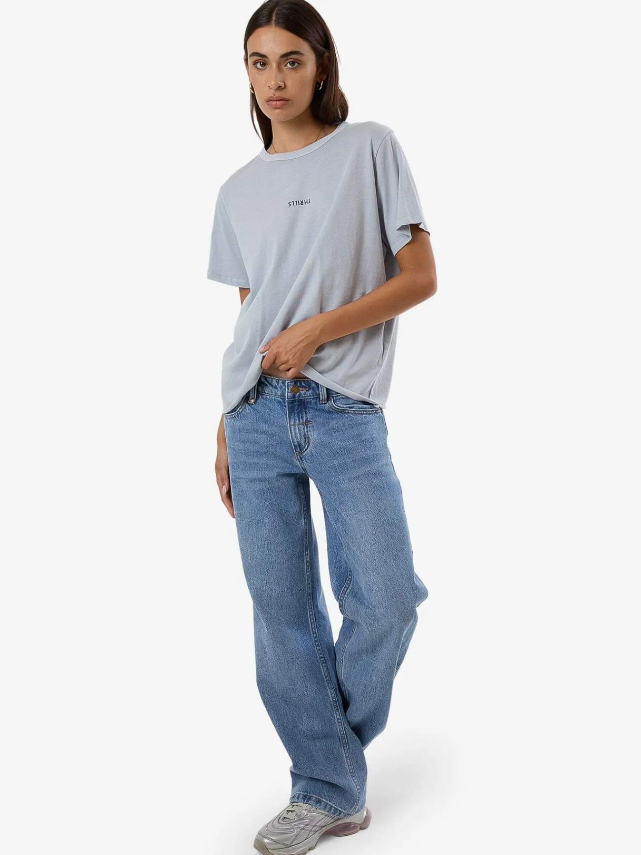 New Thrills Minimal Relaxed Tee - Iceberg
