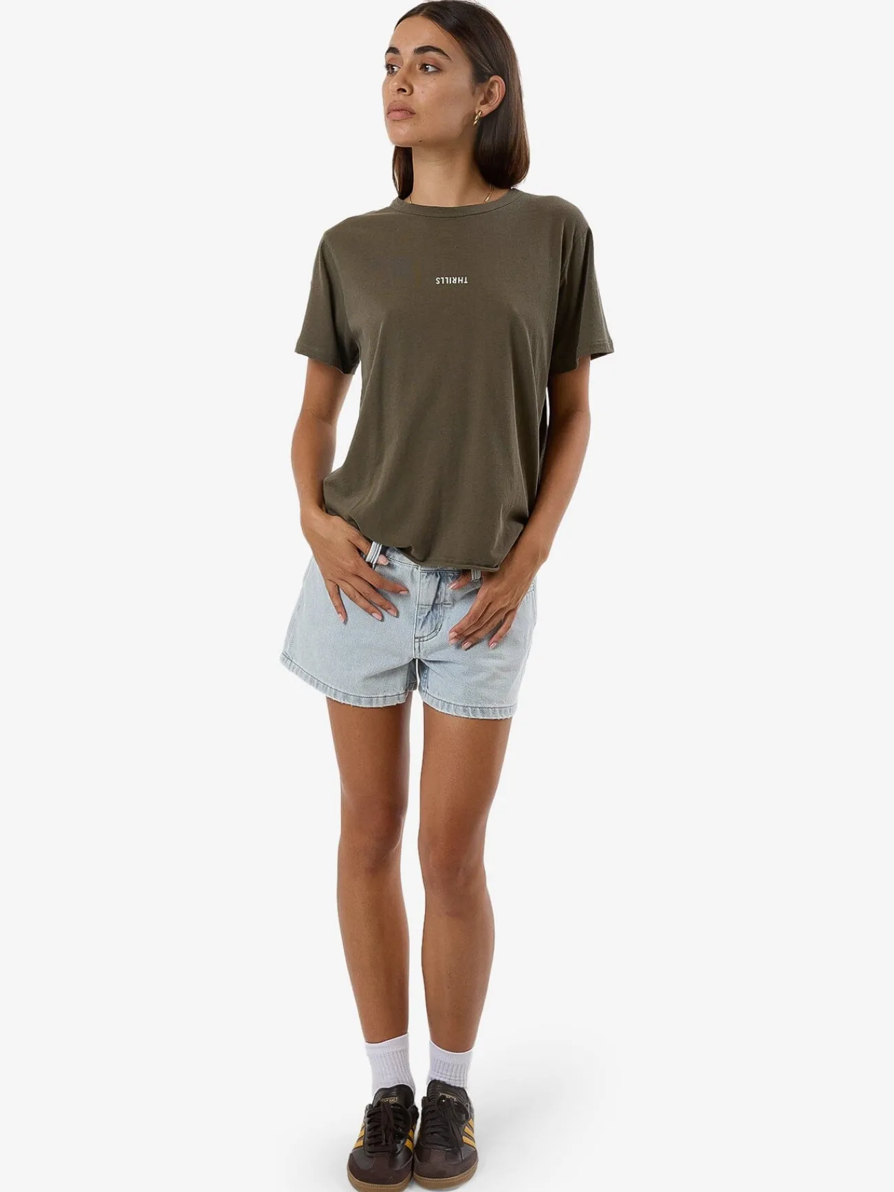 Sale Thrills Minimal Relaxed Tee - Tarmac