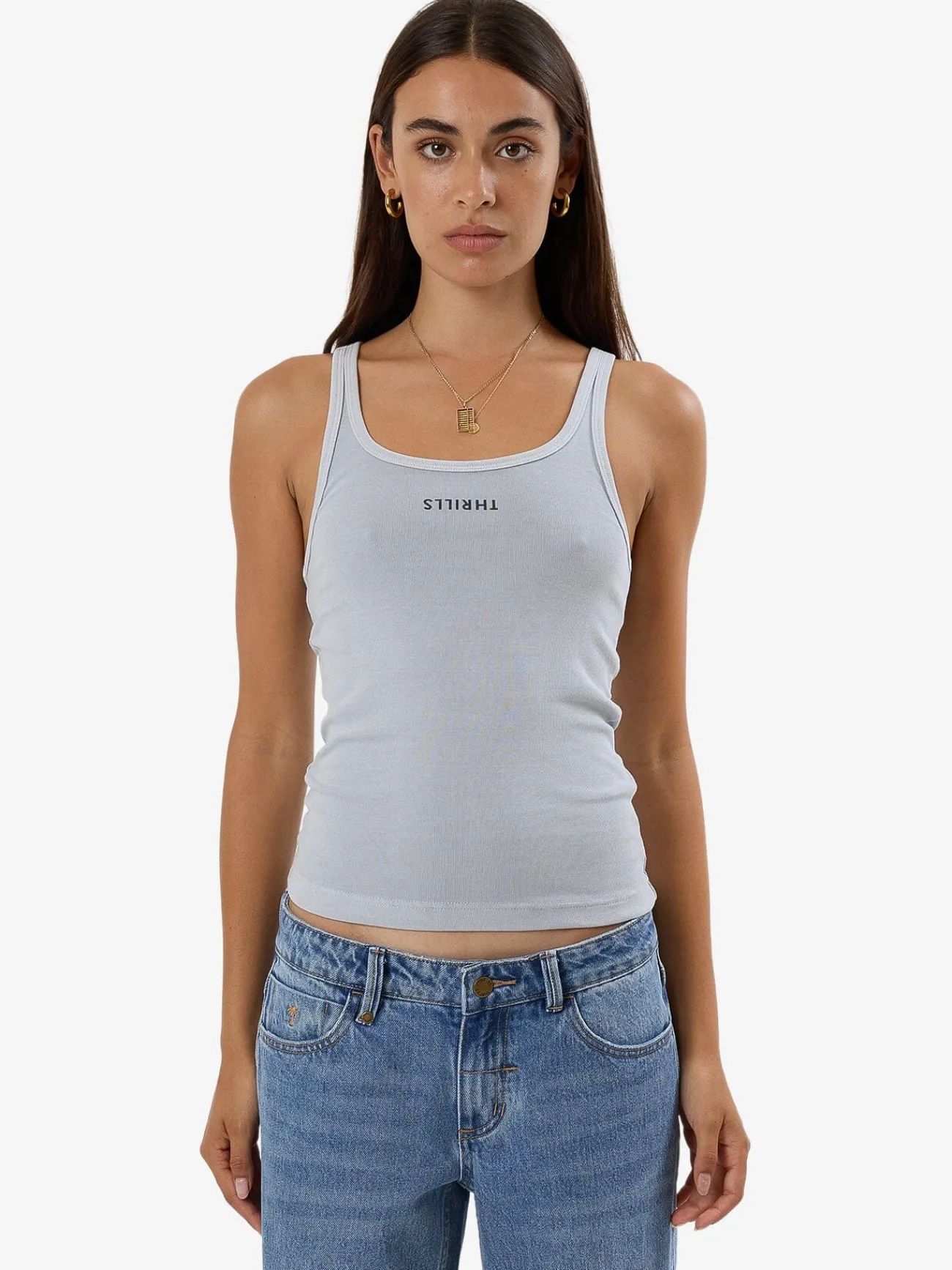 Sale Thrills Minimal Scoop Tank - Iceberg