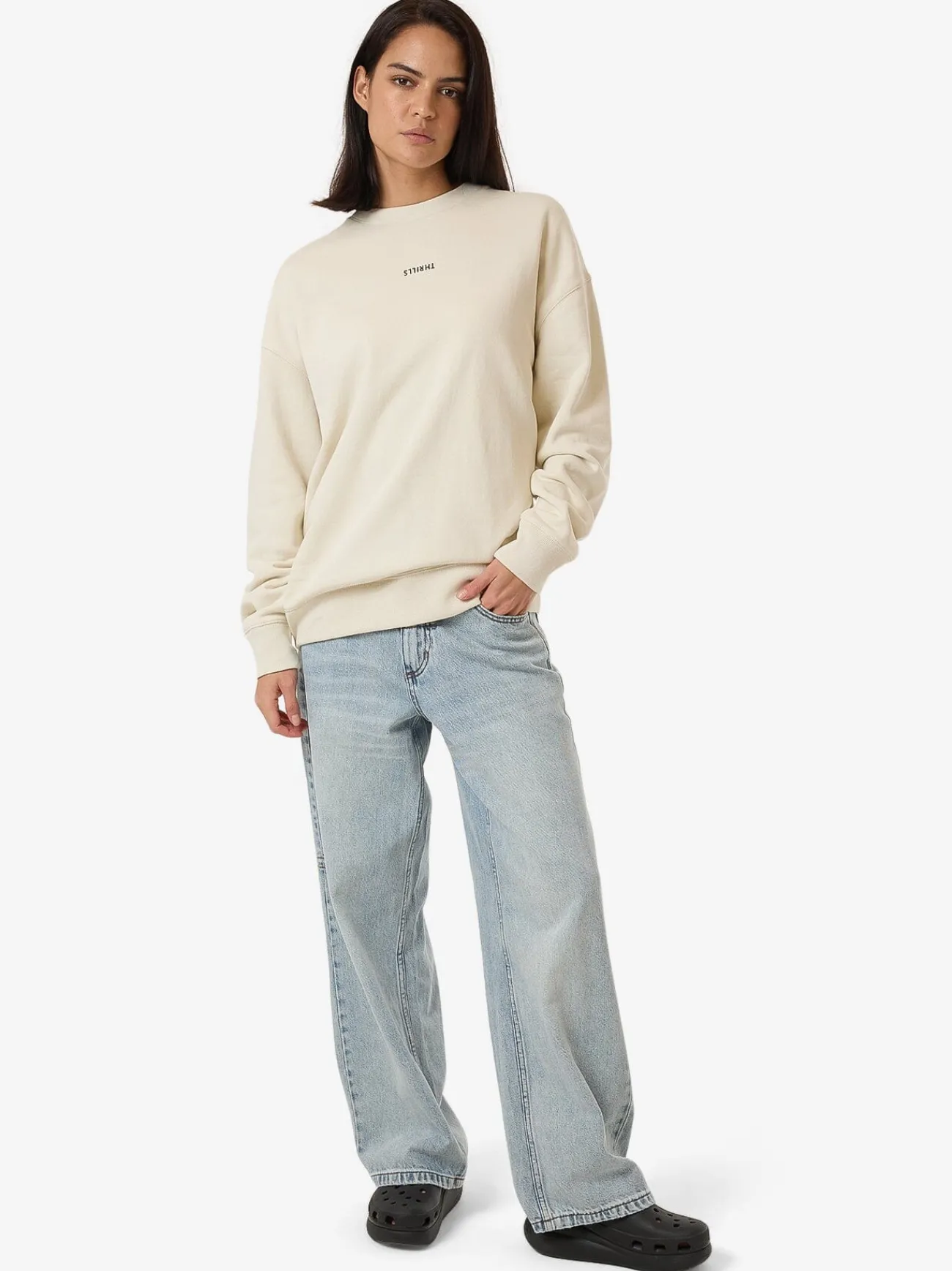 Best Thrills Minimal Slouch Crew - Heritage White HeritageWhite