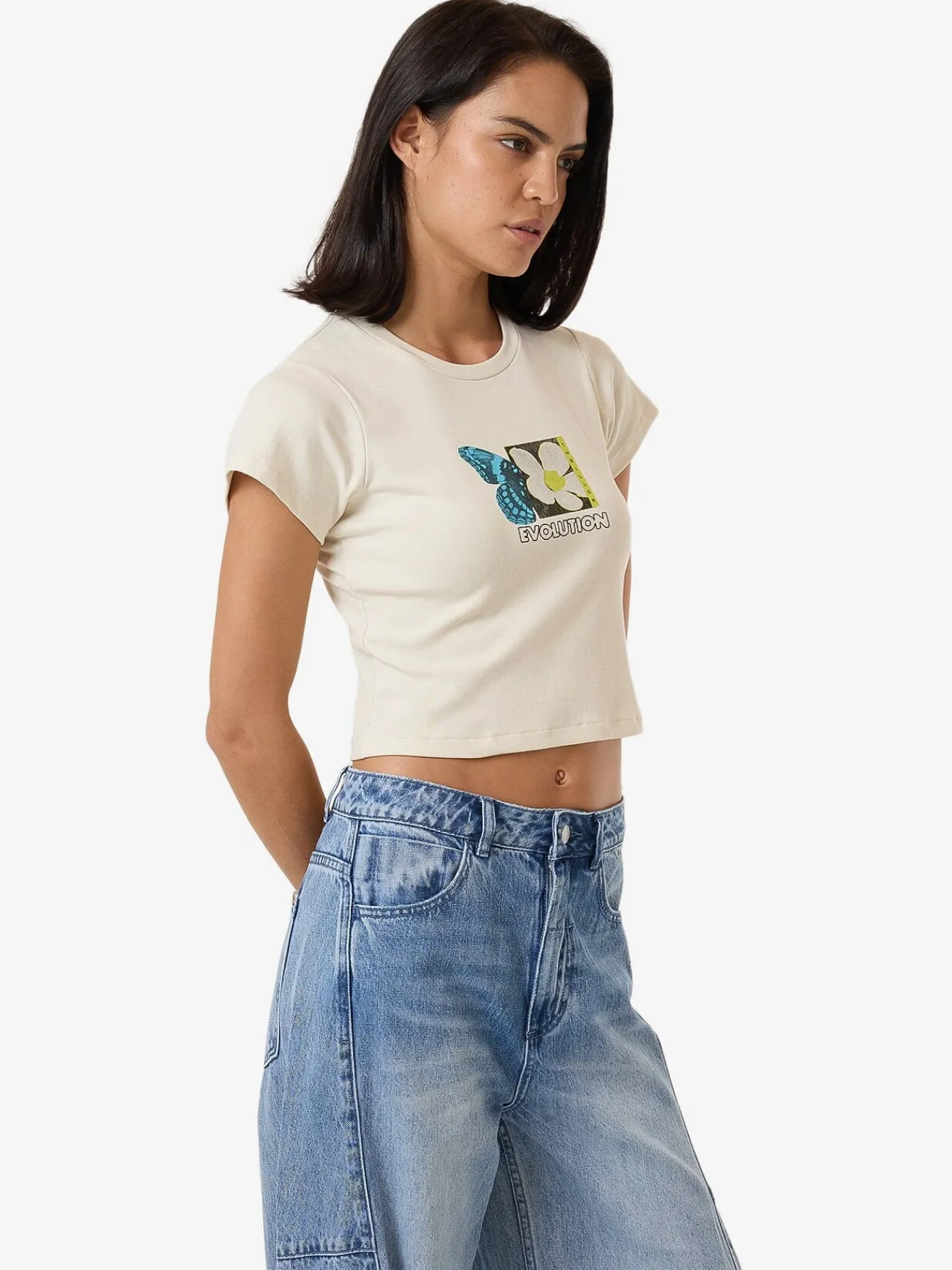 Discount Thrills Morphing Mini Tee - Heritage White HeritageWhite