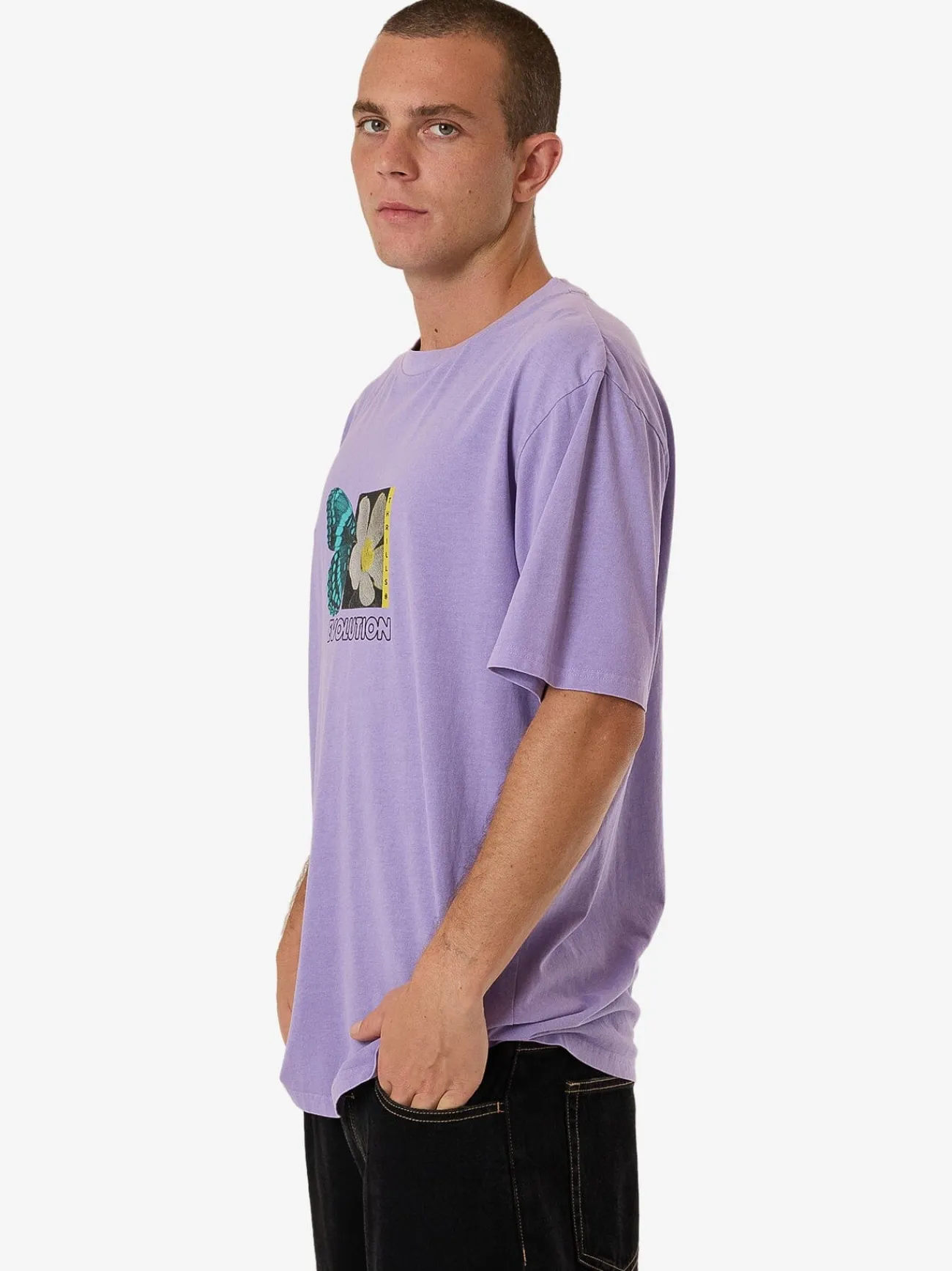 Fashion Thrills Morphing Oversize Fit Tee - Violet Tulip VioletTulip