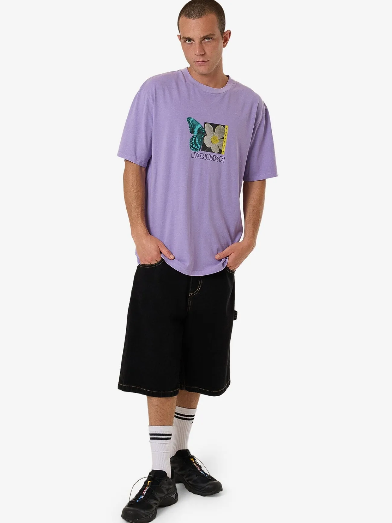 Fashion Thrills Morphing Oversize Fit Tee - Violet Tulip VioletTulip