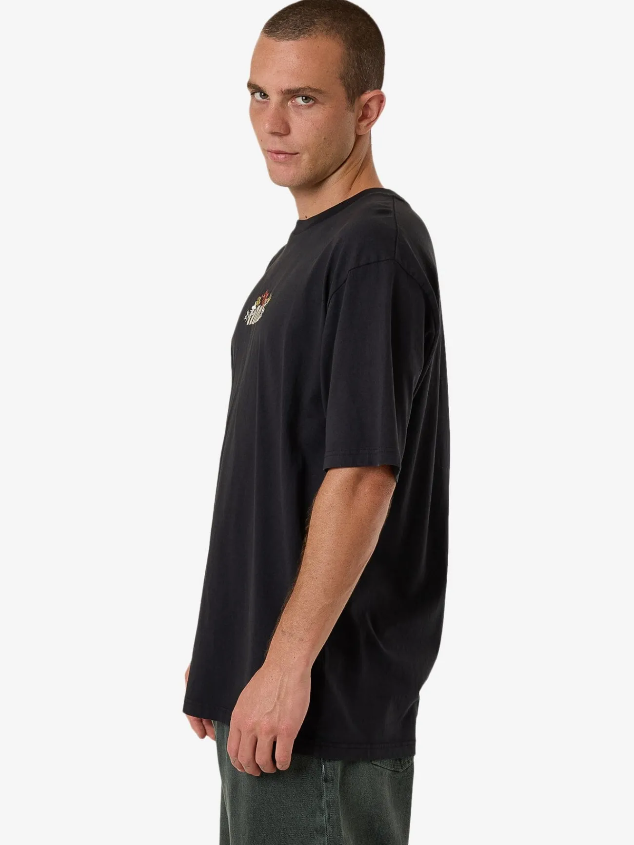 Clearance Thrills Natural Oversize Fit Tee - Twilight Black TwilightBlack
