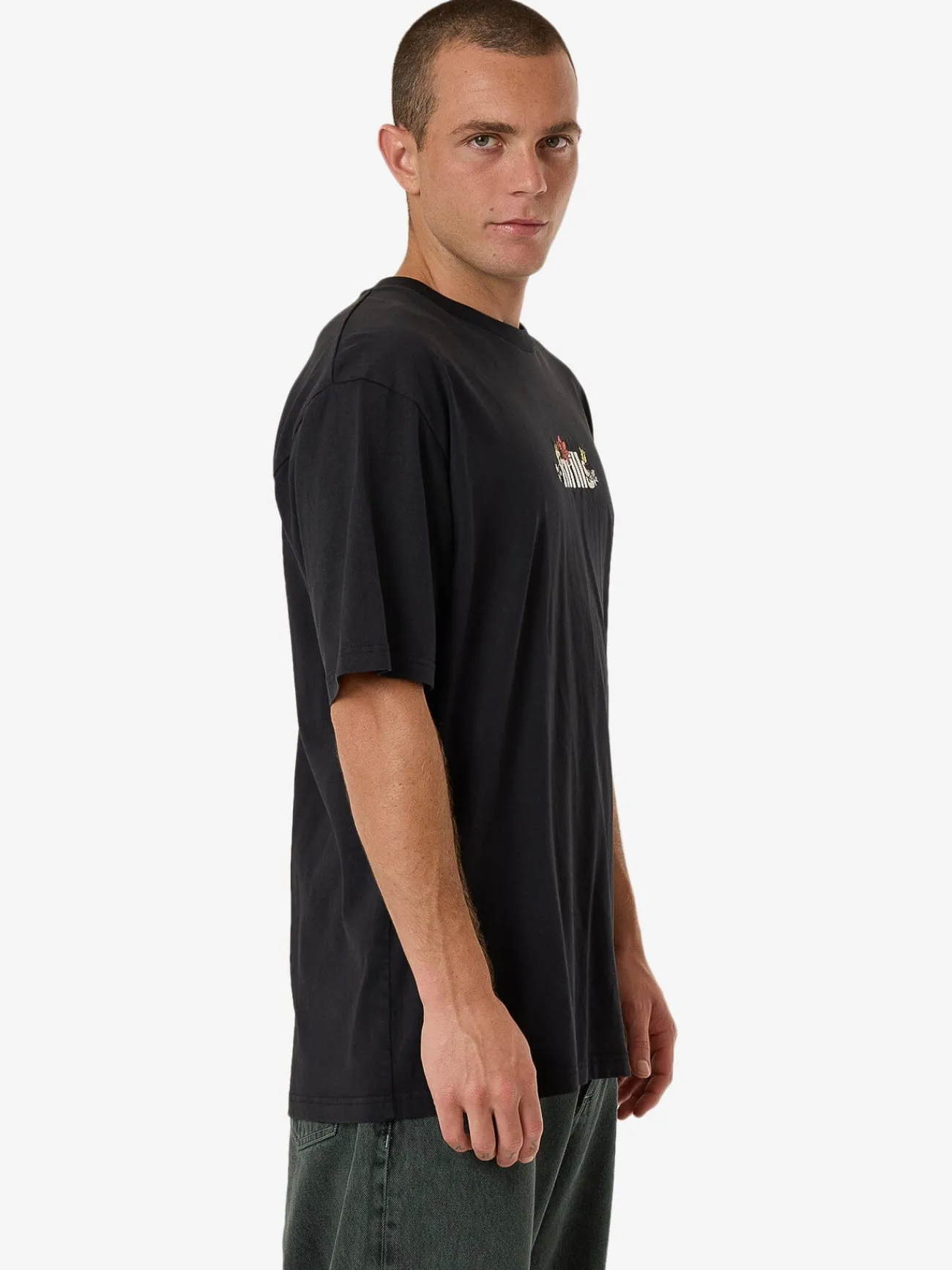Clearance Thrills Natural Oversize Fit Tee - Twilight Black TwilightBlack