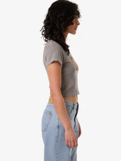 Fashion Thrills Natures Library Mini Tee - Washed Grey WashedGrey