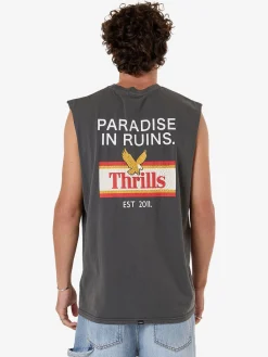 Discount Thrills Never Stop Merch Fit Muscle Tee - Merch Black MerchBlack