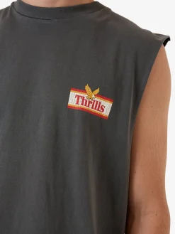 Discount Thrills Never Stop Merch Fit Muscle Tee - Merch Black MerchBlack