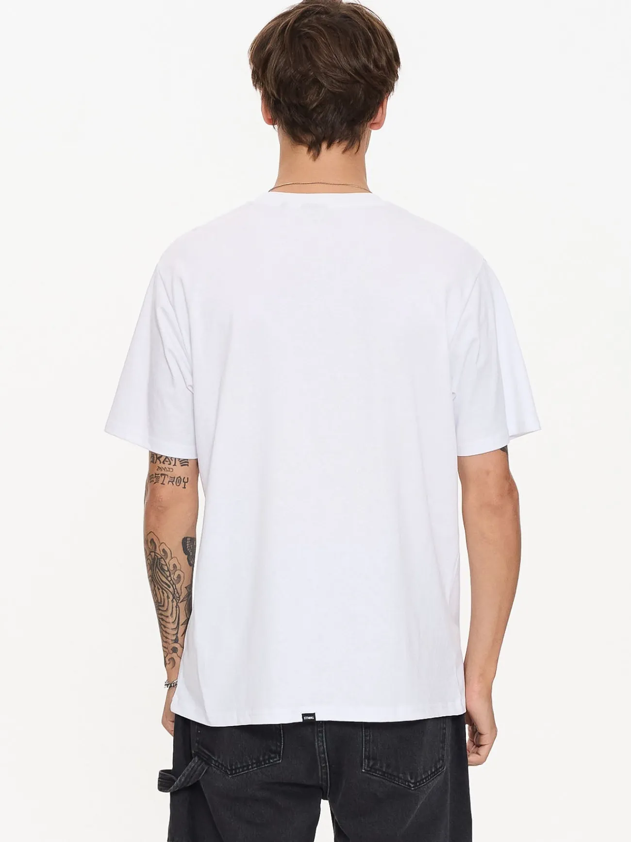 Online Thrills Not Permitted Merch Fit Tee - White