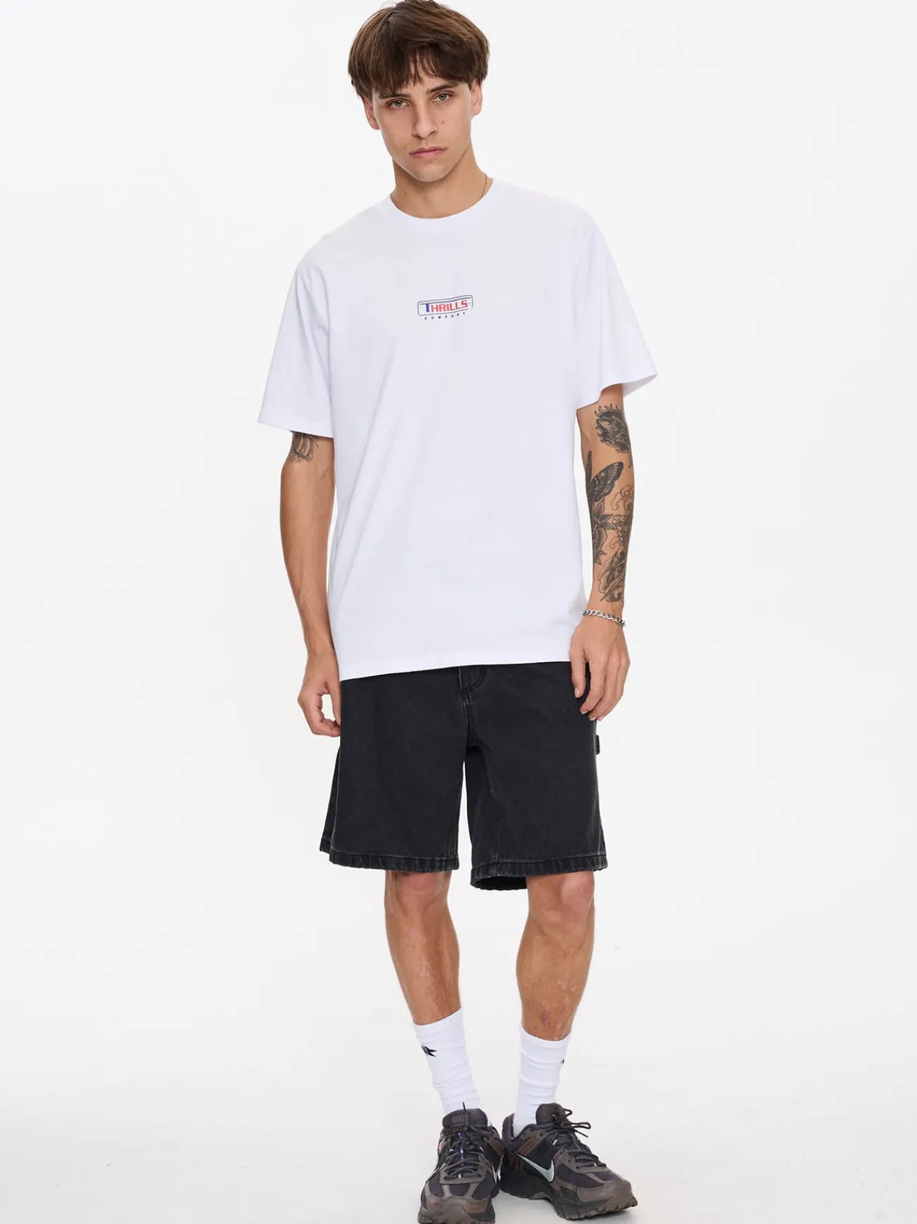 Online Thrills Not Permitted Merch Fit Tee - White