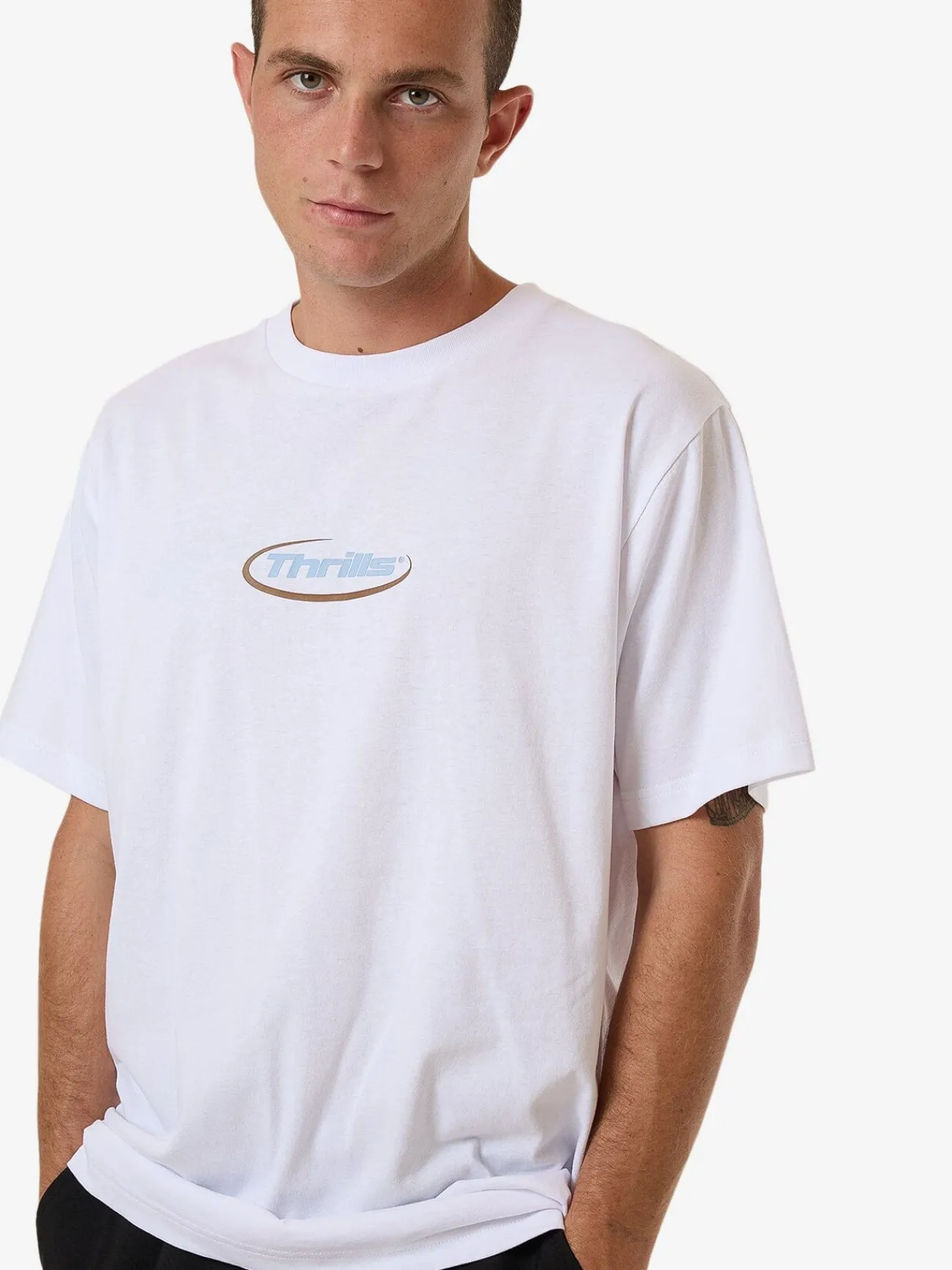 Best Thrills Pharm Merch Fit Tee - White