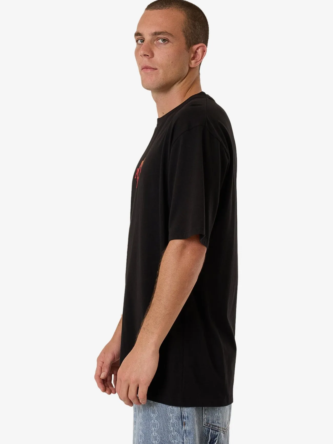 Sale Thrills Power Trip Oversize Fit Tee - Black