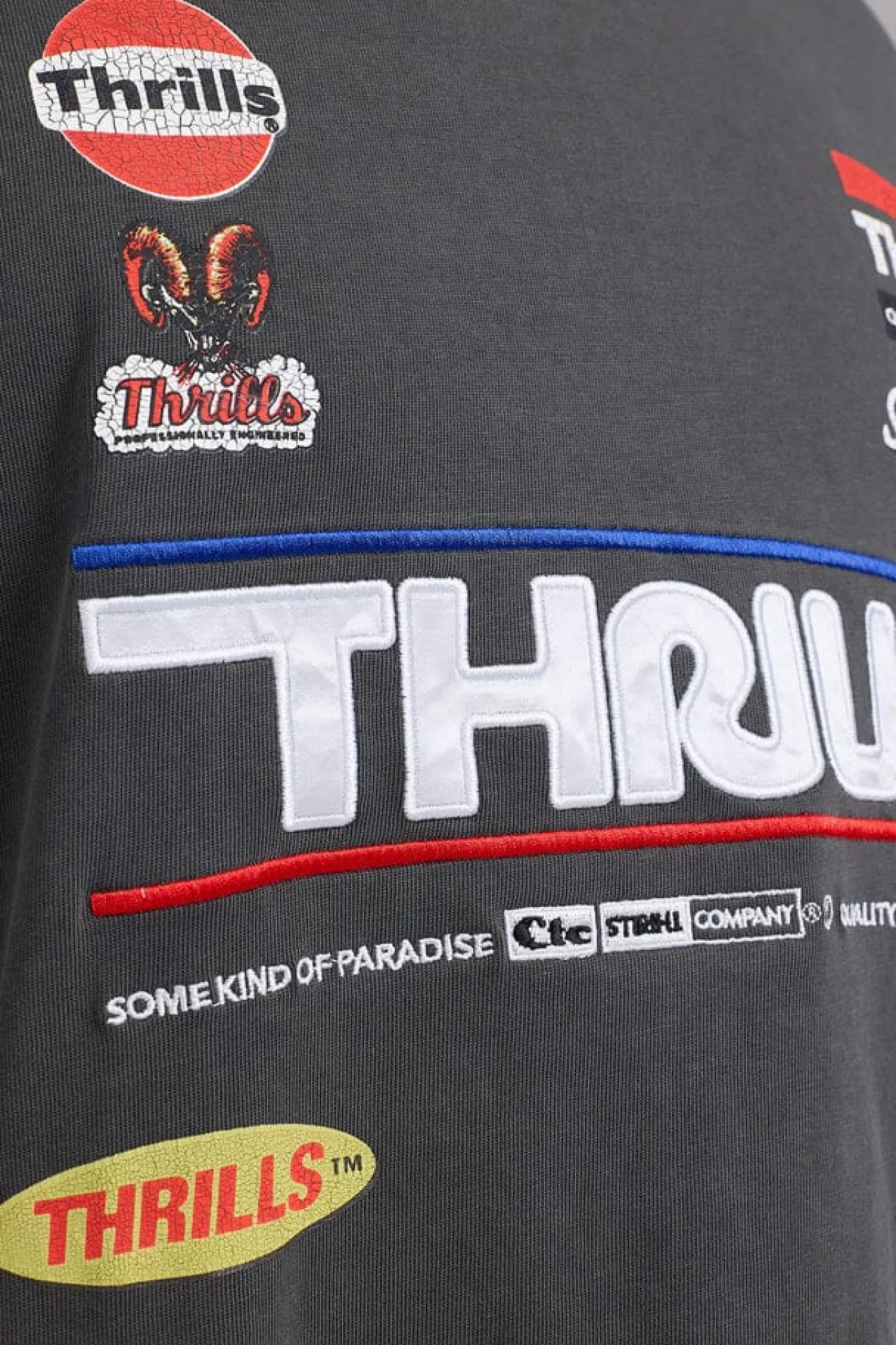 Clearance Thrills Rapid Response Box Fit Oversize Tee - Merch Black MerchBlack