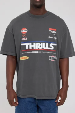 Clearance Thrills Rapid Response Box Fit Oversize Tee - Merch Black MerchBlack