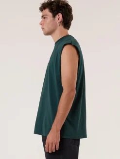 Online Thrills Recruit Merch Fit Muscle Tee - Forest Green ForestGreen