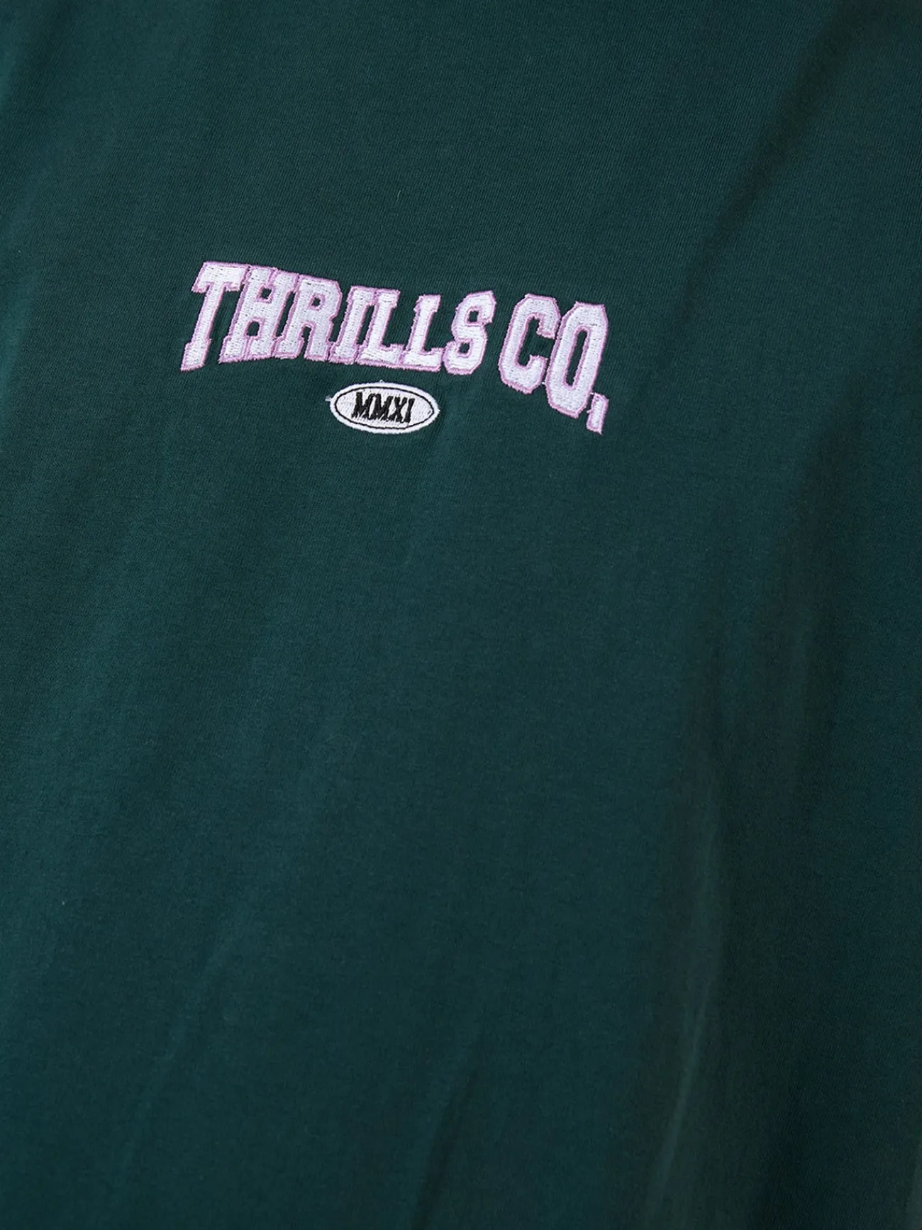 Online Thrills Recruit Merch Fit Muscle Tee - Forest Green ForestGreen