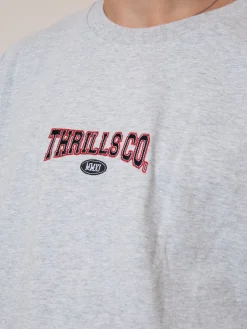New Thrills Recruit Oversize Fit Tee - Snow Marle SnowMarle