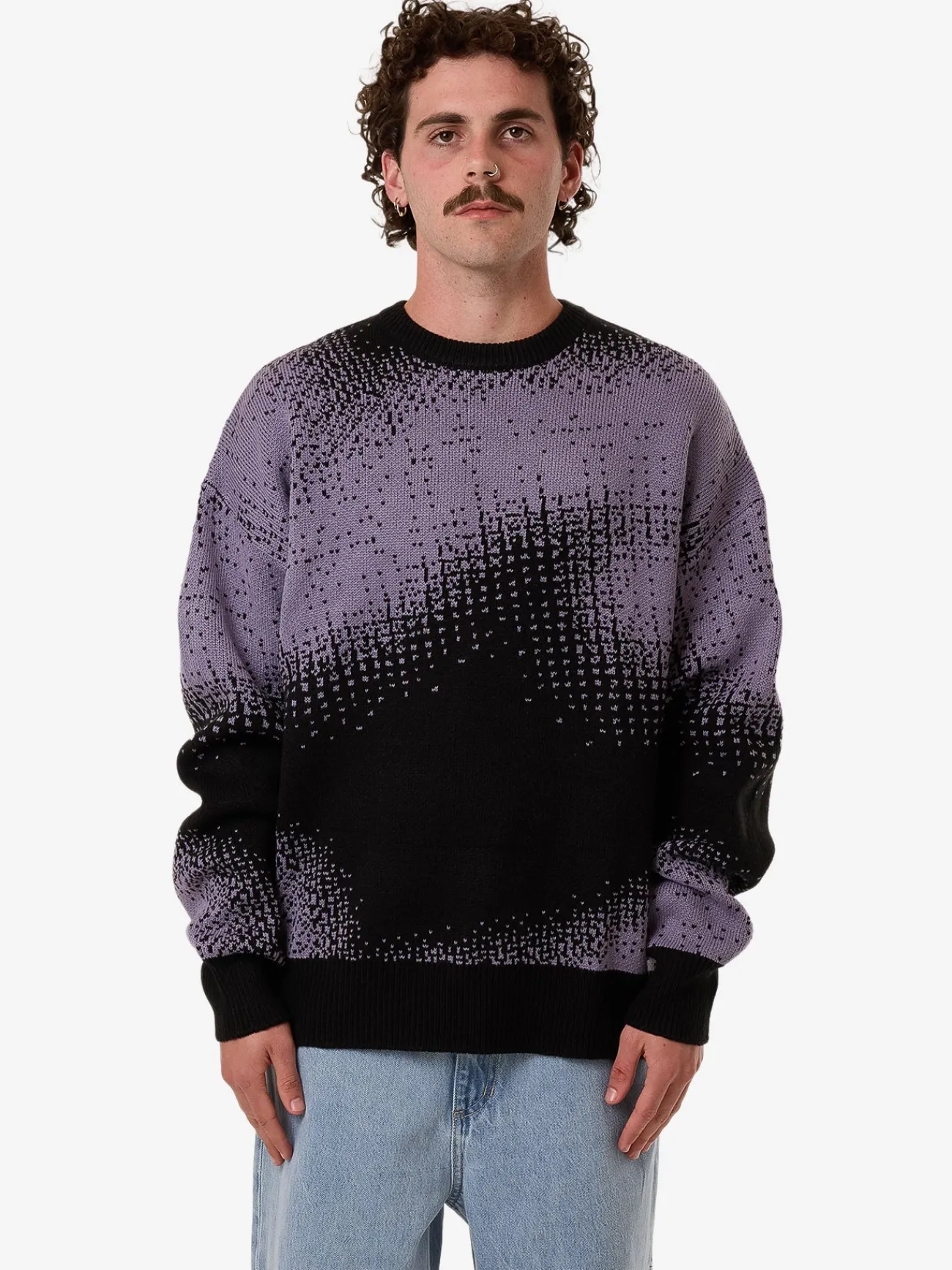 Outlet Thrills Relax Your Eyes Crew Knit - Black