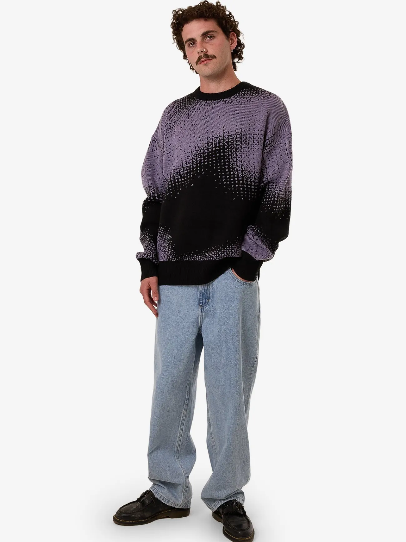 Outlet Thrills Relax Your Eyes Crew Knit - Black