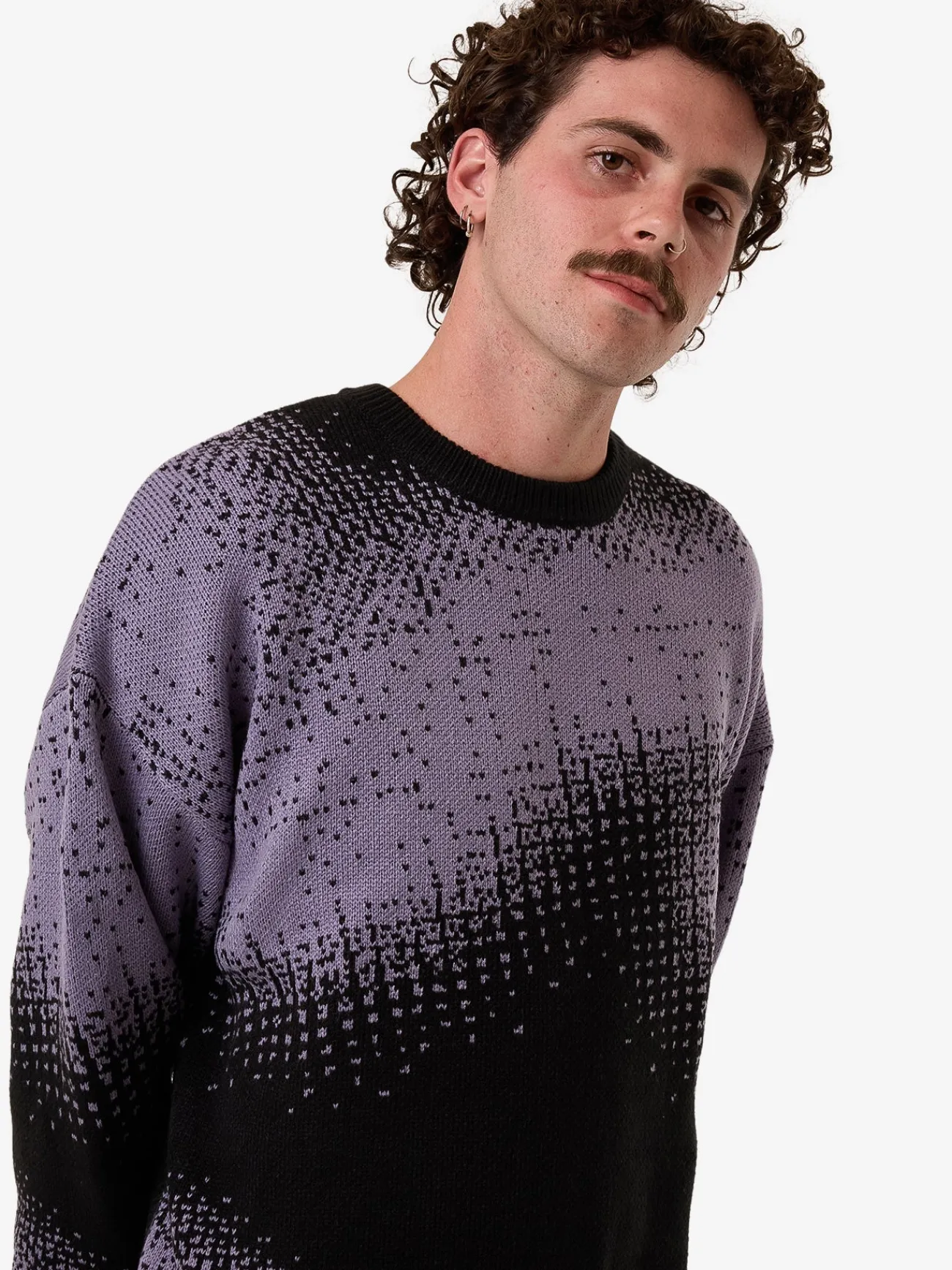 Outlet Thrills Relax Your Eyes Crew Knit - Black