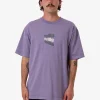Discount Thrills Relax Your Eyes Oversize Fit Tee - Dusk
