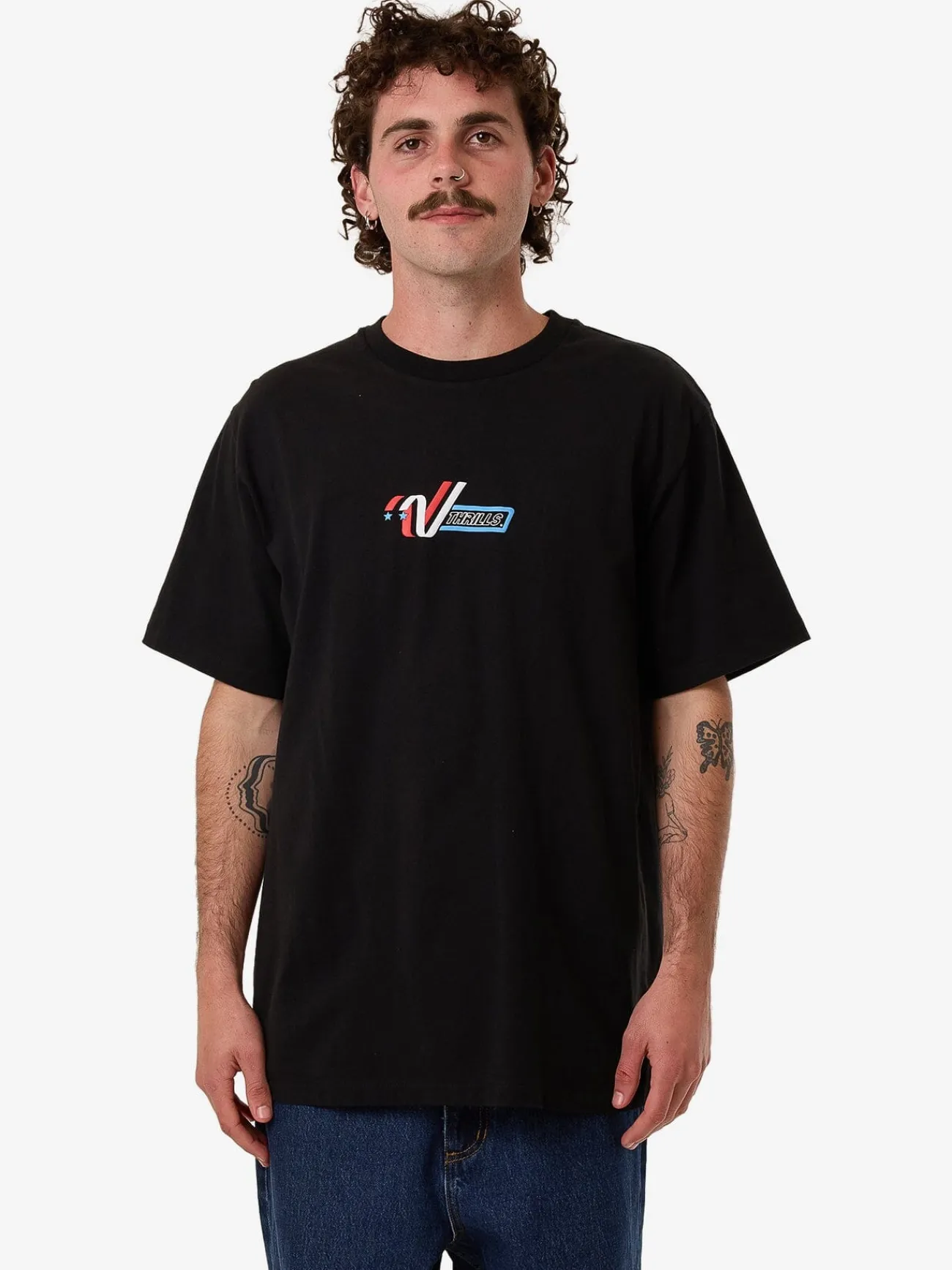 Discount Thrills Ribbon Cutter Merch Fit Tee - Black