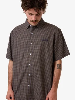 Online Thrills Ribbon Cutter Short Sleeve Shirt - Dark Olive DarkOlive