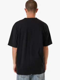 Discount Thrills Roosevelt Emboss Oversize Fit Tee - Black