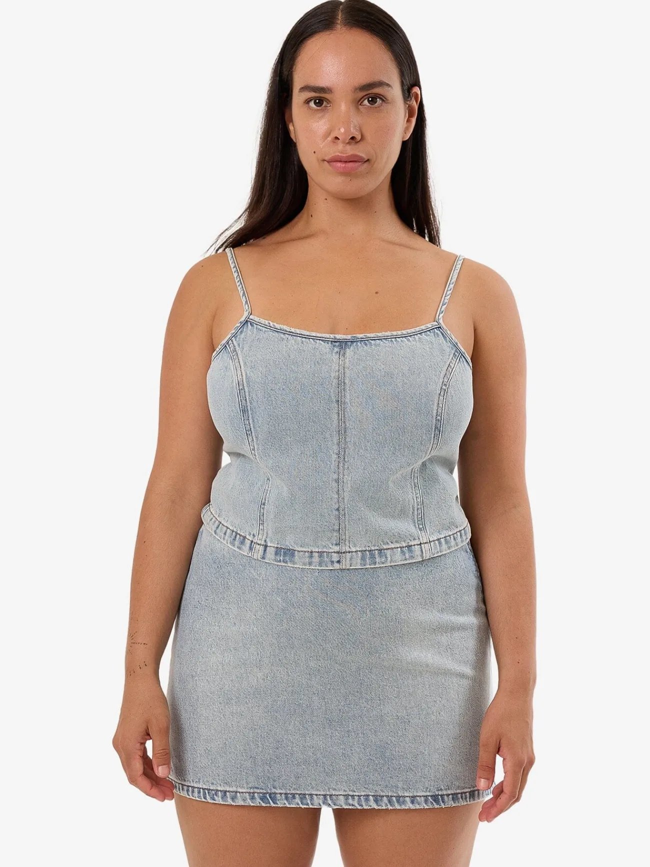 Discount Thrills Rory Denim Top - Tainted Blue TaintedBlue