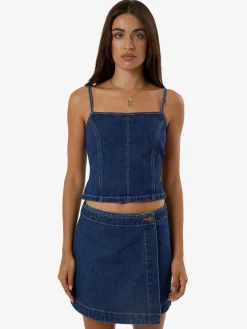 Sale Thrills Rory Denim Top - Union Blue UnionBlue