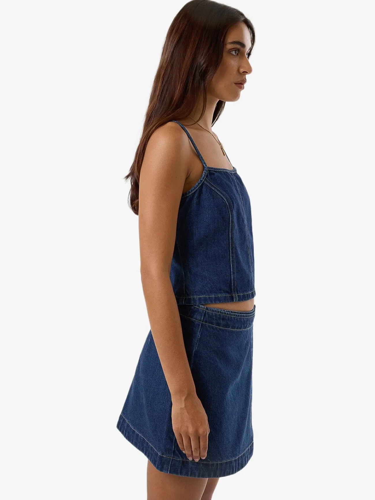 Sale Thrills Rory Denim Top - Union Blue UnionBlue