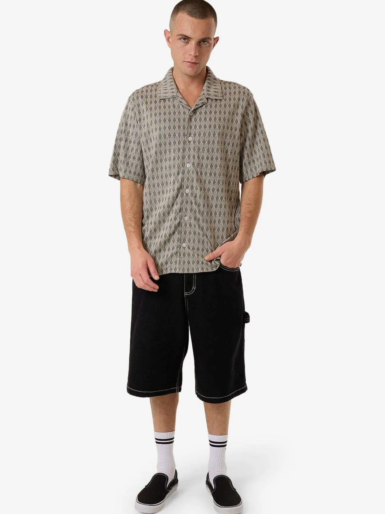 Sale Thrills Royalty Bowling Shirt - Black