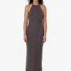 Sale Thrills Rumi Halter Bias Dress - Charcoal