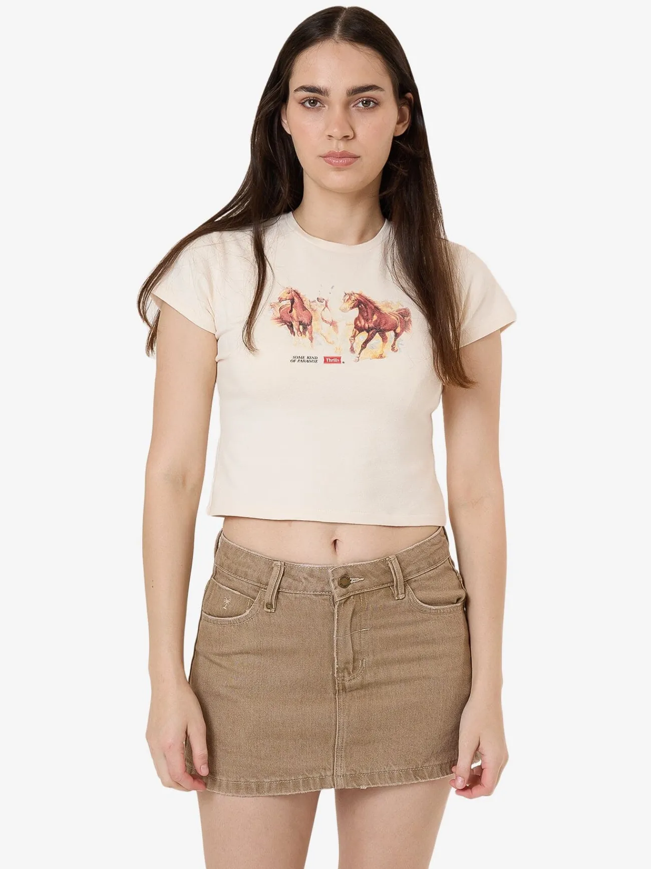 Outlet Thrills Ruthless Frontier Mini Tee - Heritage White HeritageWhite