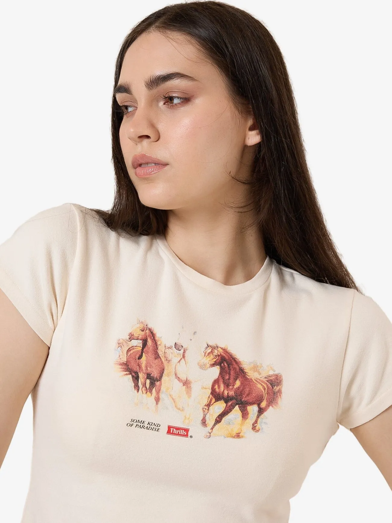 Outlet Thrills Ruthless Frontier Mini Tee - Heritage White HeritageWhite