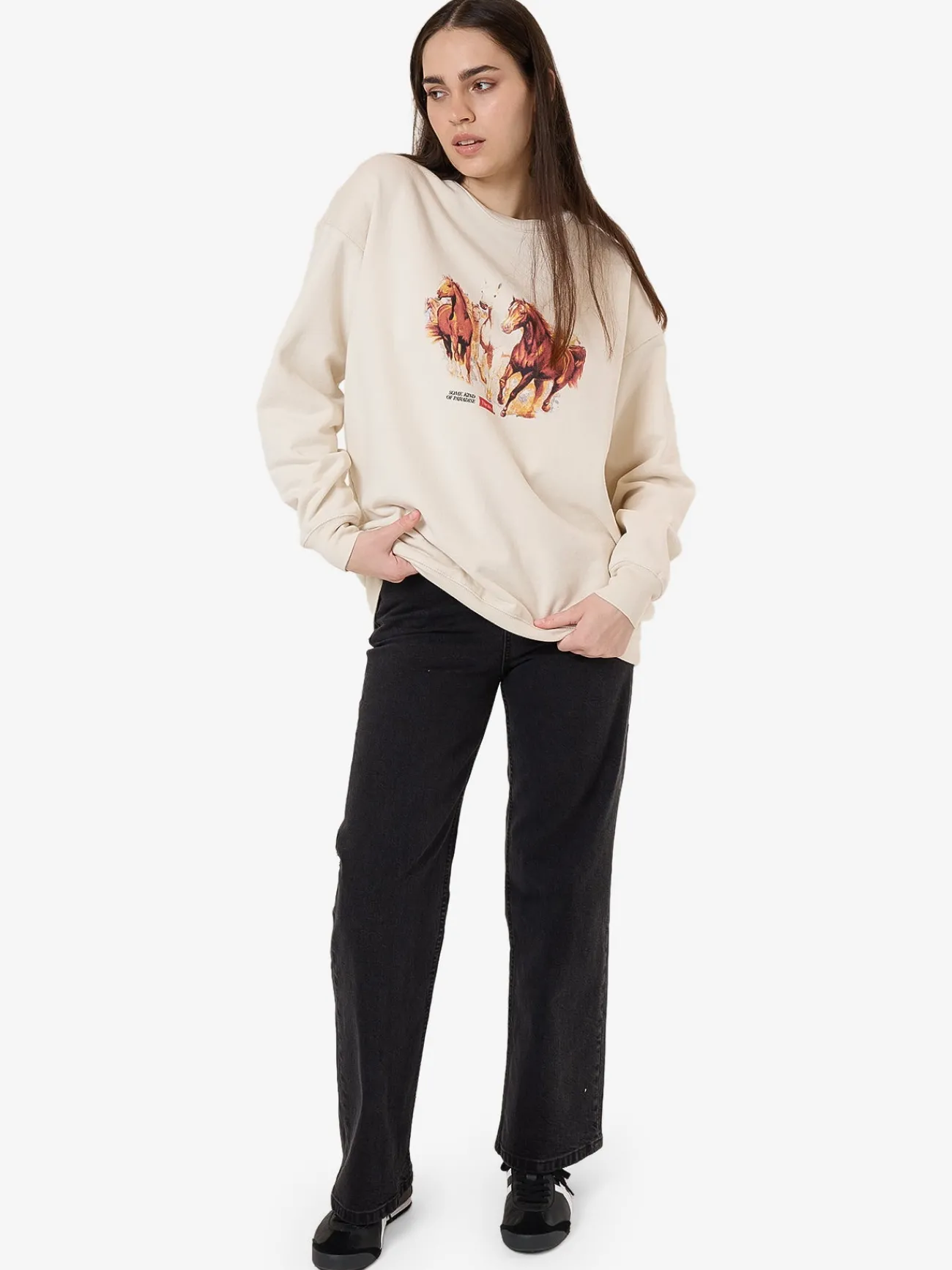 Best Thrills Ruthless Frontier Slouch Crew - Heritage White HeritageWhite