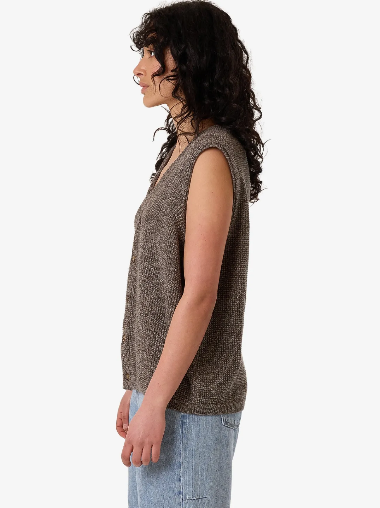 Outlet Thrills Sam Knit Vest - Loam