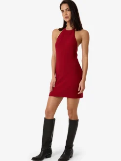 Best Thrills Scarlett Knit Halter Dress - Chilli Pepper ChilliPepper