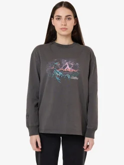 Discount Thrills Scorpion Ridge Long Sleeve Oversized Tee - Merch Black MerchBlack