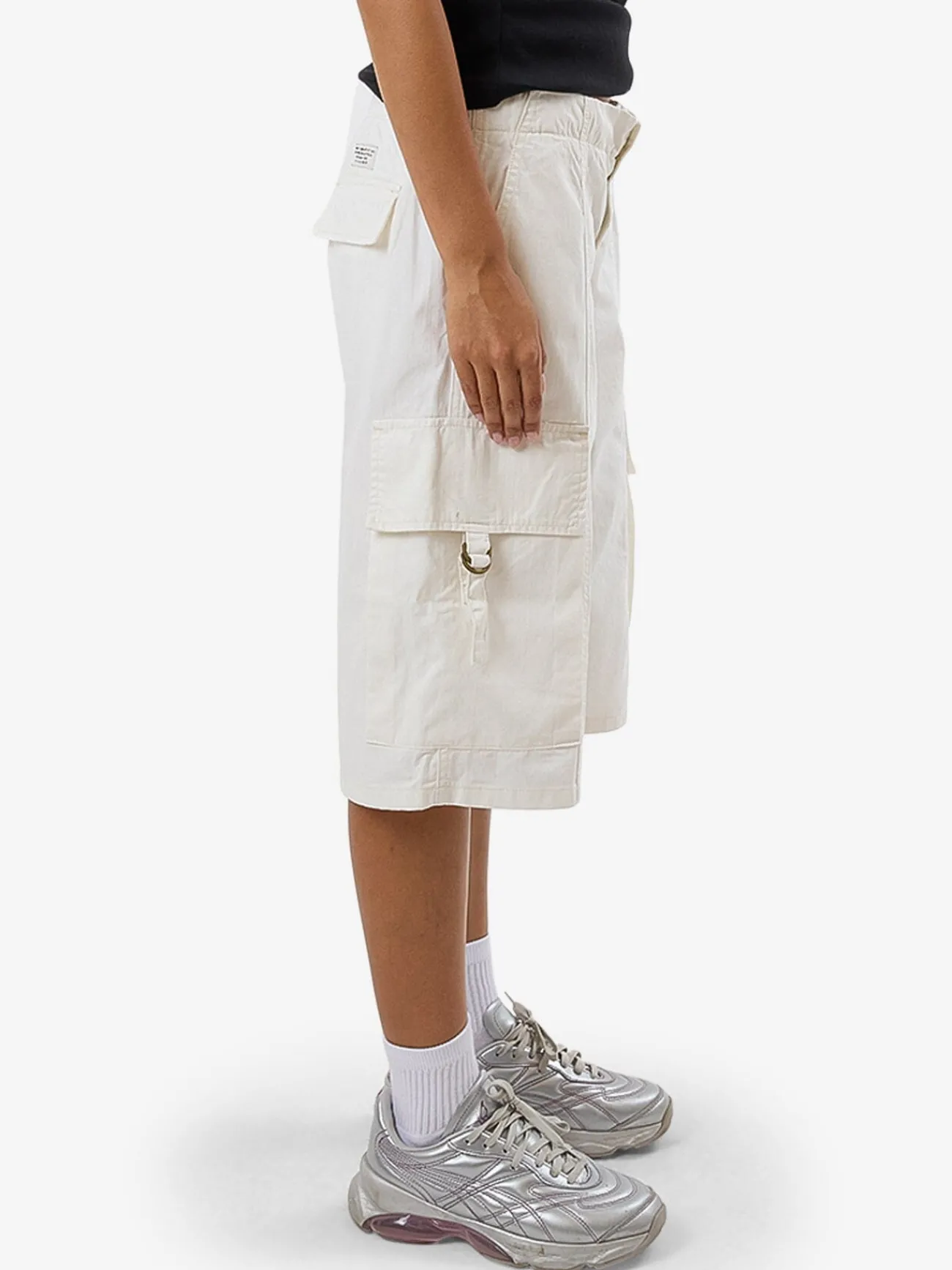 New Thrills Scout Cargo Jort - Vapour White VapourWhite