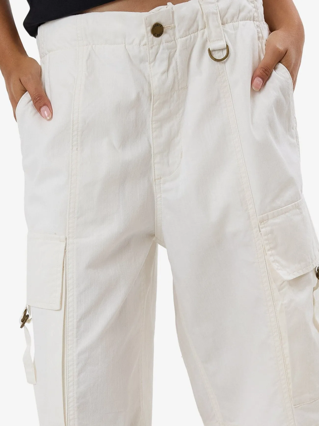 New Thrills Scout Cargo Jort - Vapour White VapourWhite