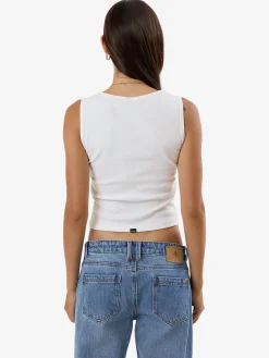 Outlet Thrills Shadow Y2K Tank - Dirty White DirtyWhite