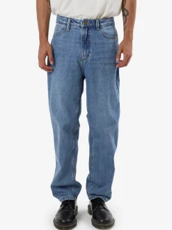 Hot Thrills Slacker Denim Jean - Dark Dust Blue DarkDustBlue