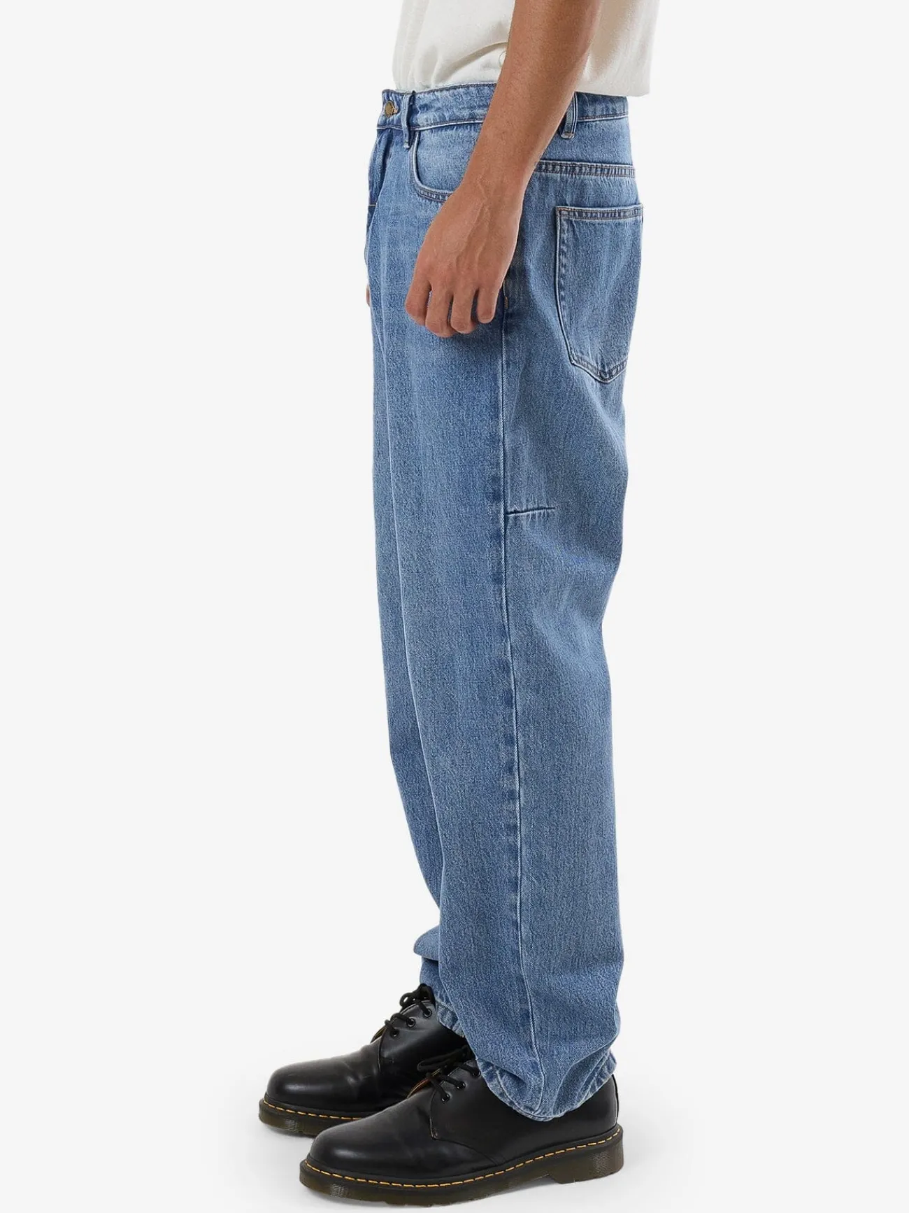 Hot Thrills Slacker Denim Jean - Dark Dust Blue DarkDustBlue